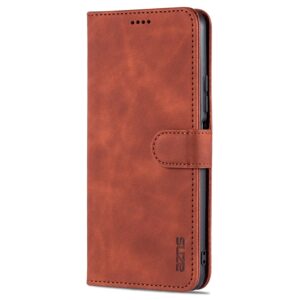 Xiaomi Mi 11 Lite 4G / Mi 11 Lite 5G Θήκη Βιβλίο Καφέ AZNS Skin Feel Calf Texture Horizontal Flip Leather Case Brown