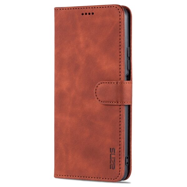 Xiaomi Mi 11 Lite 4G / Mi 11 Lite 5G Θήκη Βιβλίο Καφέ AZNS Skin Feel Calf Texture Horizontal Flip Leather Case Brown