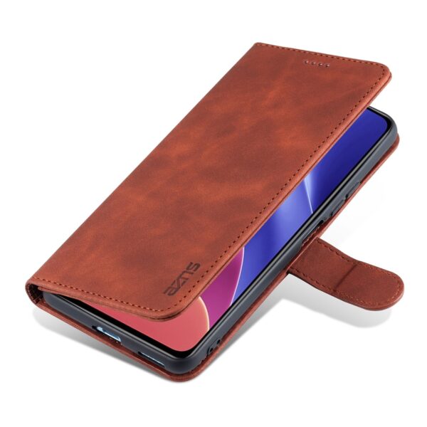 Xiaomi Mi 11 Lite 4G / Mi 11 Lite 5G Θήκη Βιβλίο Καφέ AZNS Skin Feel Calf Texture Horizontal Flip Leather Case Brown
