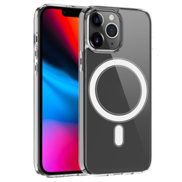 Θήκη iPhone 13 Pro Διάφανη Magsafe Case Magnetic Ring Clear Crystal Acrylic +TPU Four-corner Airbag Shockproof Transparent Θήκη iPhone 13 Pro Διάφανη Magsafe Case Magnetic Ring Clear Crystal Acrylic +TPU Four-corner Airbag Shockproof Transparent