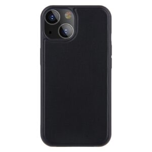 Θήκη iPhone 13 Pro Μαύρη PU Leather Skin Magnetic Patch TPU Shockproof Magsafe Case Black