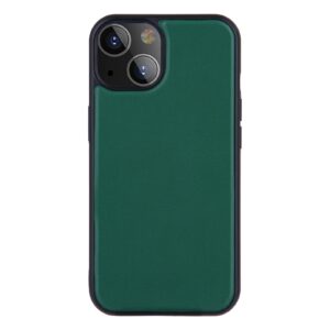 Θήκη iPhone 13 Pro Πράσινη PU Leather Skin Magnetic Patch TPU Shockproof Magsafe Case Green
