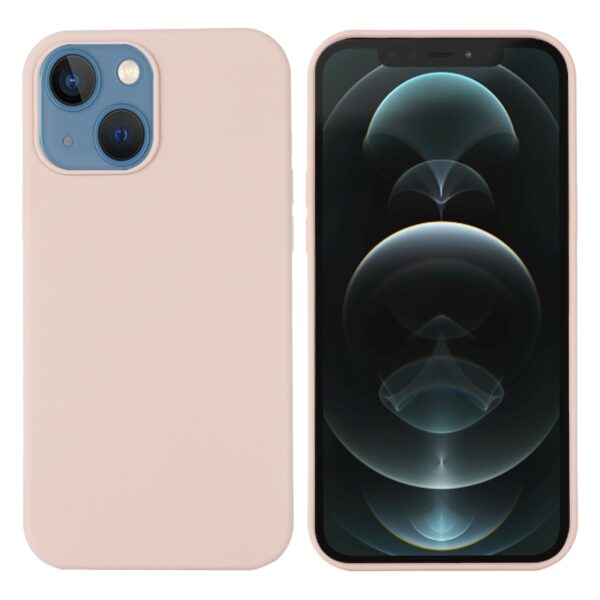 Θήκη iPhone 13 Σιλικόνης Απαλό Ροζ Shockproof Magnetic Magsafe Silicone Case Sand Pink
