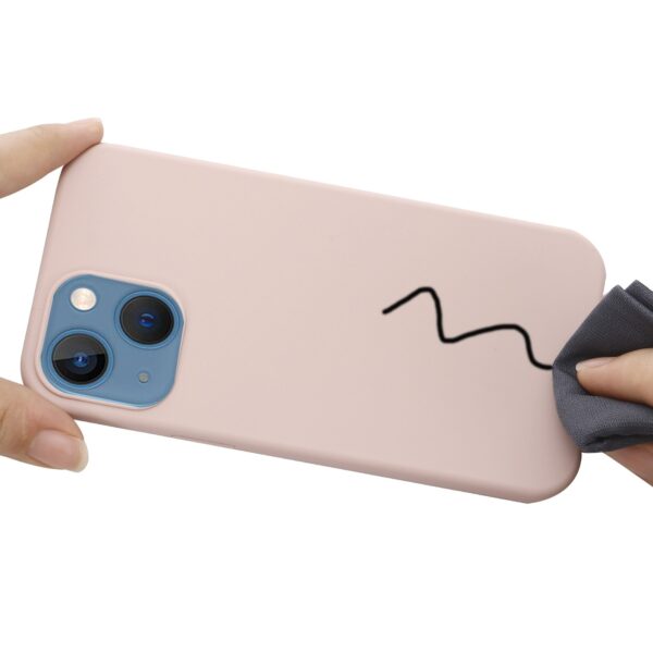 Θήκη iPhone 13 Σιλικόνης Απαλό Ροζ Shockproof Magnetic Magsafe Silicone Case Sand Pink