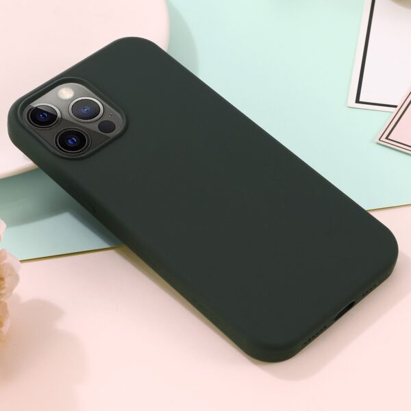Θήκη iPhone 13 Pro Σιλικόνης Πράσινη Shockproof Magnetic Magsafe Silicone Case Dark Green
