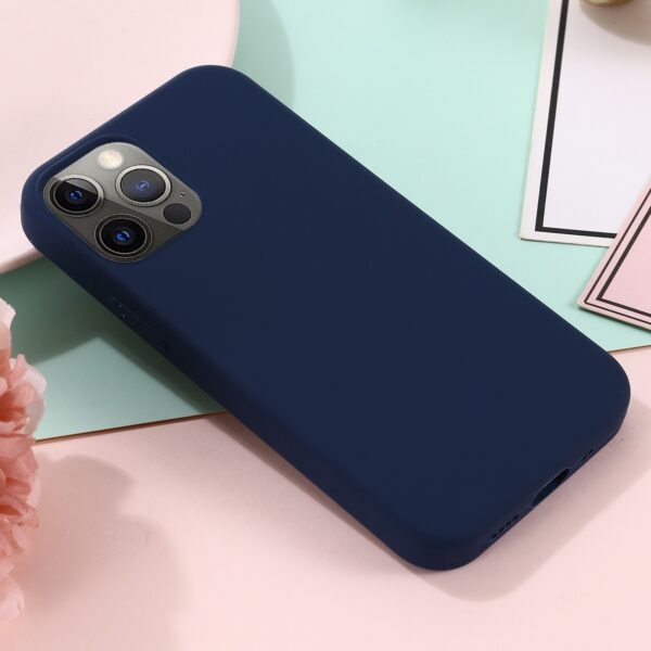 Θήκη iPhone 13 Pro Σιλικόνης Μπλε Shockproof Magnetic Magsafe Silicone Case Navy Blue