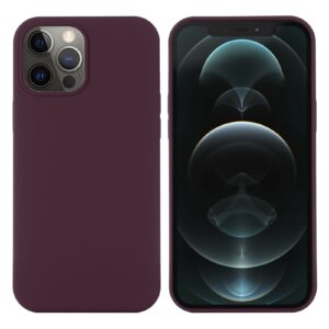 Θήκη iPhone 13 Pro Σιλικόνης Μπορντώ Shockproof Magnetic Magsafe Silicone Case Plum Color
