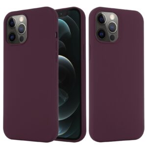 Θήκη iPhone 13 Pro Σιλικόνης Μπορντώ Shockproof Magnetic Magsafe Silicone Case Plum Color