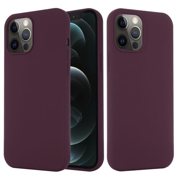 Θήκη iPhone 13 Pro Σιλικόνης Μπορντώ Shockproof Magnetic Magsafe Silicone Case Plum Color
