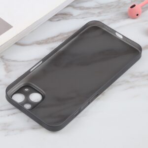 Θήκη iPhone 13 Σιλικόνης Μαύρη Silicone Camera Precision Hole Phone Protective Case Black