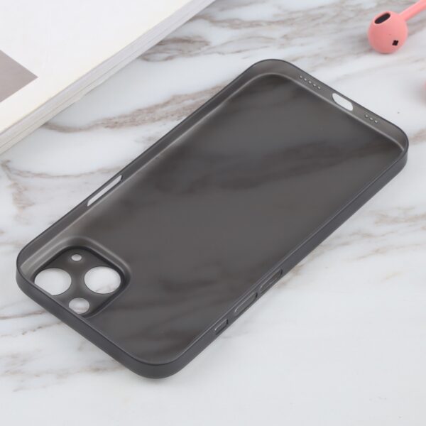 Θήκη iPhone 13 Σιλικόνης Μαύρη Silicone Camera Precision Hole Phone Protective Case Black