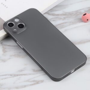 Θήκη iPhone 13 Σιλικόνης Μαύρη Silicone Camera Precision Hole Phone Protective Case Black