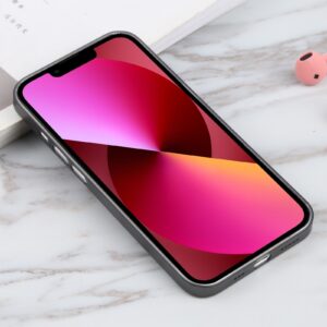 Θήκη iPhone 13 Σιλικόνης Μαύρη Silicone Camera Precision Hole Phone Protective Case Black