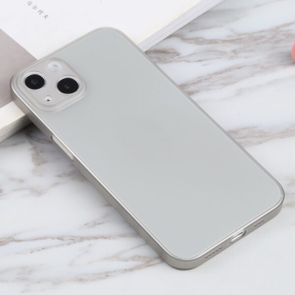 Θήκη iPhone 13 Σιλικόνης Γκρι Silicone Camera Precision Hole Phone Protective Case Grey