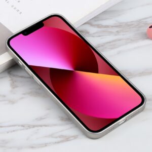 Θήκη iPhone 13 Σιλικόνης Γκρι Silicone Camera Precision Hole Phone Protective Case Grey