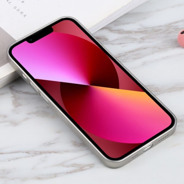 Θήκη iPhone 13 Σιλικόνης Γκρι Silicone Camera Precision Hole Phone Protective Case Grey