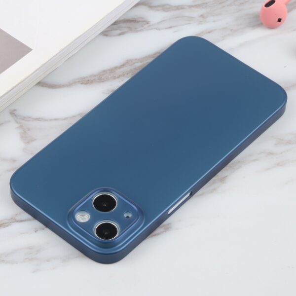 Θήκη iPhone 13 Σιλικόνης Μπλε Silicone Camera Precision Hole Phone Protective Case Blue