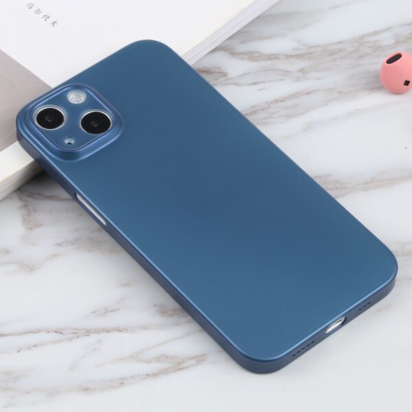 Θήκη iPhone 13 Σιλικόνης Μπλε Silicone Camera Precision Hole Phone Protective Case Blue