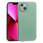 Θήκη iPhone 13 Σιλικόνης Πράσινη Silicone Camera Precision Hole Phone Protective Case Green