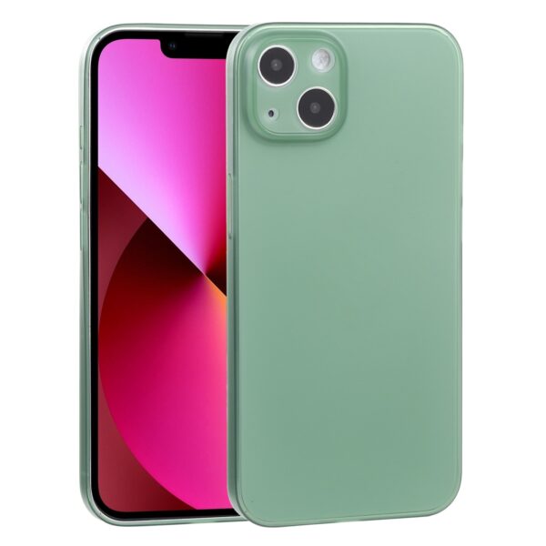 Θήκη iPhone 13 Σιλικόνης Πράσινη Silicone Camera Precision Hole Phone Protective Case Green