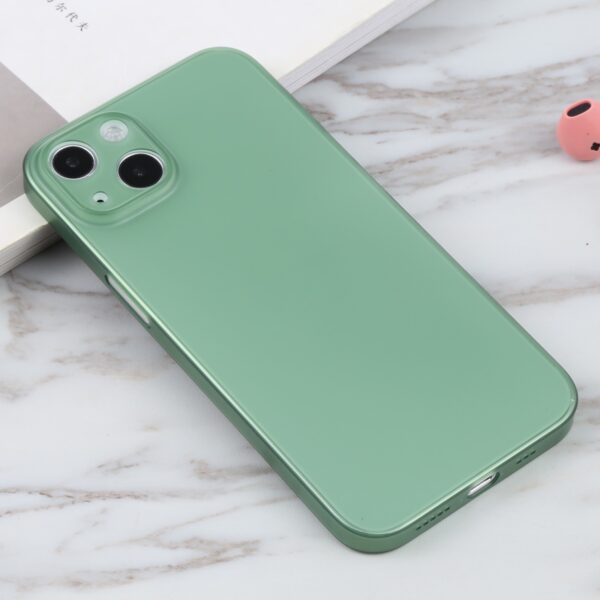 Θήκη iPhone 13 Σιλικόνης Πράσινη Silicone Camera Precision Hole Phone Protective Case Green