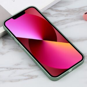 Θήκη iPhone 13 Σιλικόνης Πράσινη Silicone Camera Precision Hole Phone Protective Case Green