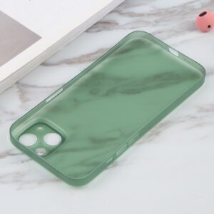 Θήκη iPhone 13 Σιλικόνης Πράσινη Silicone Camera Precision Hole Phone Protective Case Green