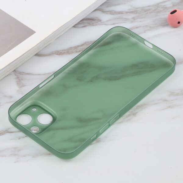 Θήκη iPhone 13 Σιλικόνης Πράσινη Silicone Camera Precision Hole Phone Protective Case Green