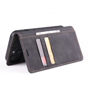Θήκη iPhone 13 Βιβλίο Μαύρο Skin Feel Dream Series Horizontal Flip Leather Case with Card Slots Black
