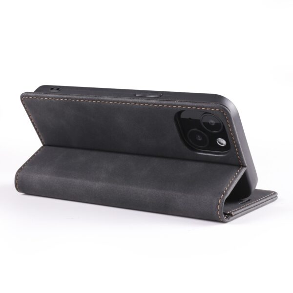Θήκη iPhone 13 Βιβλίο Μαύρο Skin Feel Dream Series Horizontal Flip Leather Case with Card Slots Black