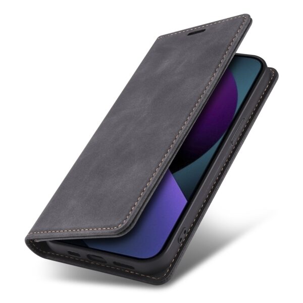 Θήκη iPhone 13 Βιβλίο Μαύρο Skin Feel Dream Series Horizontal Flip Leather Case with Card Slots Black
