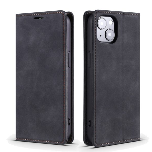 Θήκη iPhone 13 Pro Βιβλίο Μαύρο Skin Feel Dream Series Horizontal Flip Leather Case with Card Slots Black