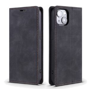 Θήκη iPhone 13 Pro Max Βιβλίο Μαύρο Skin Feel Dream Series Horizontal Flip Leather Case with Card Slots Black