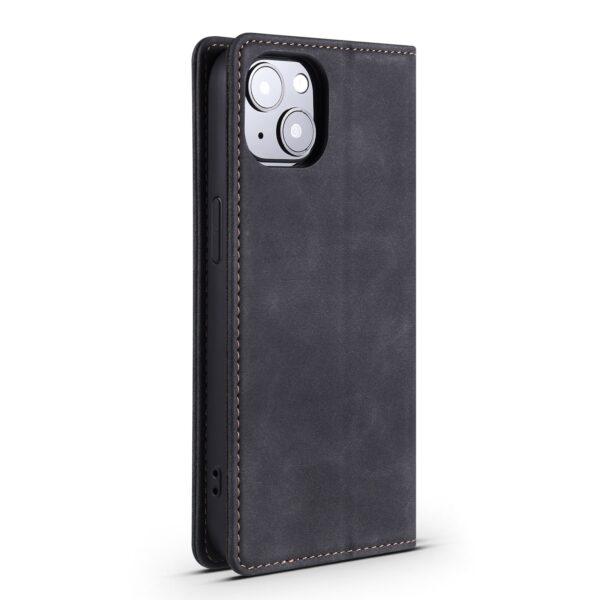 Θήκη iPhone 13 Pro Max Βιβλίο Μαύρο Skin Feel Dream Series Horizontal Flip Leather Case with Card Slots Black