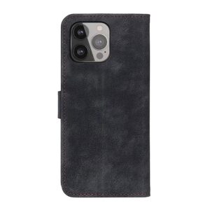 Θήκη iPhone 13 Pro Max Βιβλίο Μαύρο Antelope Texture Magnetic Buckle Horizontal Flip PU Leather Case with Card Slots Black
