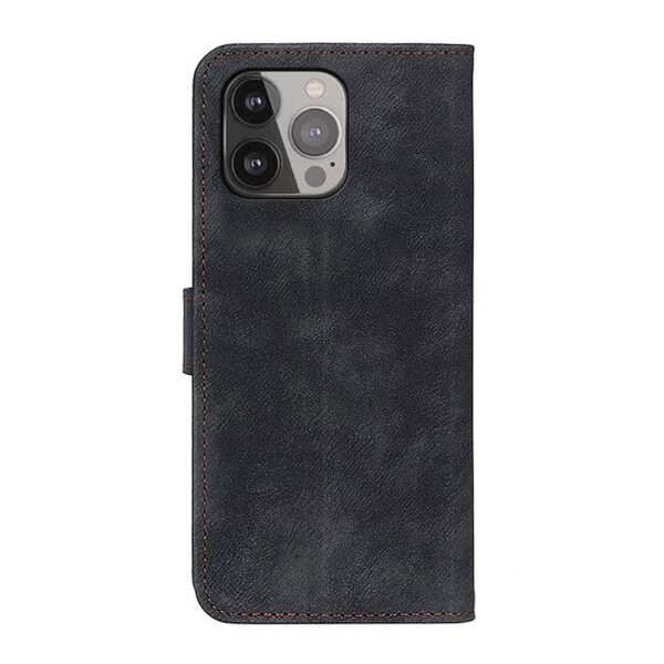 Θήκη iPhone 13 Pro Max Βιβλίο Μαύρο Antelope Texture Magnetic Buckle Horizontal Flip PU Leather Case with Card Slots Black