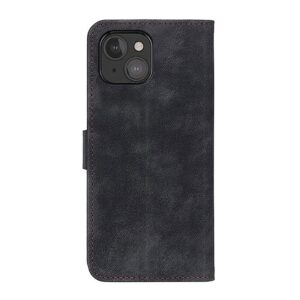 Θήκη iPhone 13 mini Βιβλίο Μαύρο Antelope Texture Magnetic Buckle Horizontal Flip PU Leather Case with Card Slots Black