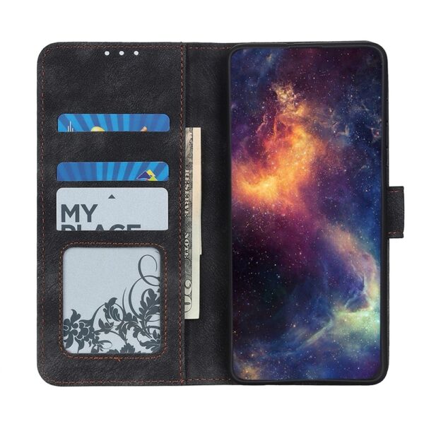 Θήκη iPhone 13 mini Βιβλίο Μαύρο Antelope Texture Magnetic Buckle Horizontal Flip PU Leather Case with Card Slots Black