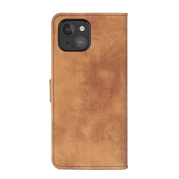 Θήκη iPhone 13 mini Βιβλίο Καφέ Antelope Texture Magnetic Buckle Horizontal Flip PU Leather Case with Card Slots Brown