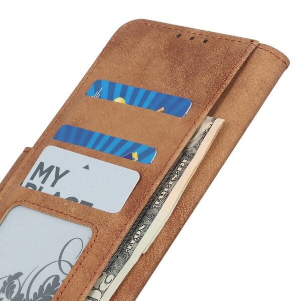 Θήκη iPhone 13 mini Βιβλίο Καφέ Antelope Texture Magnetic Buckle Horizontal Flip PU Leather Case with Card Slots Brown