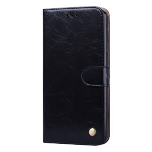 Θήκη iPhone 13 mini Βιβλίο Μαύρο Business Style Oil Wax Texture Horizontal Flip Case Black