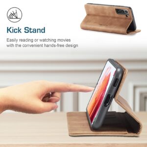 Θήκη Samsung Galaxy S21 5G Βιβλίο Καφέ CaseMe 013 Multifunctional Horizontal Flip Case Brown