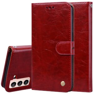 Θήκη Samsung Galaxy S21 5G Βιβλίο Κόκκινο Business Style Leather Book Case Red