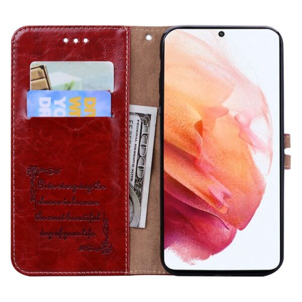 Θήκη Samsung Galaxy S21 5G Βιβλίο Κόκκινο Business Style Leather Book Case Red