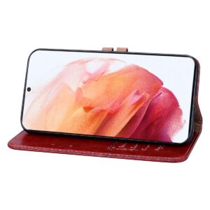 Θήκη Samsung Galaxy S21 5G Βιβλίο Κόκκινο Business Style Leather Book Case Red