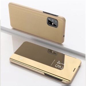 Θήκη Xiaomi Mi 10 Lite 5G Βιβλίο Χρυσό Clear View Stand Gold