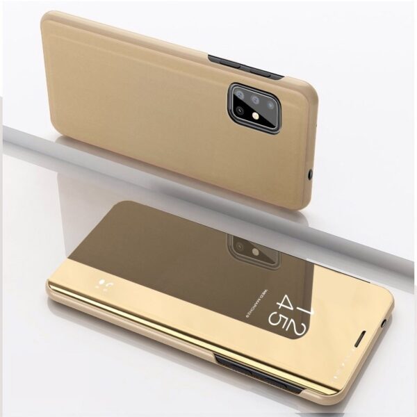 Θήκη Xiaomi Mi 10 Lite 5G Βιβλίο Χρυσό Clear View Stand Gold