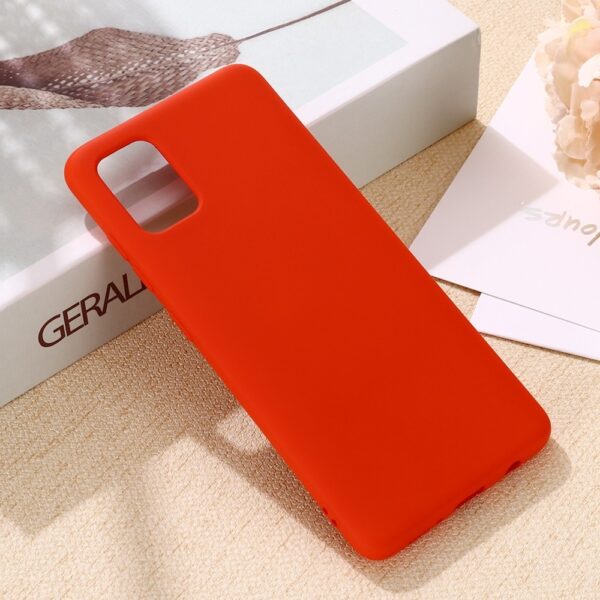 Θήκη Xiaomi Mi 10 Lite 5G Σιλικόνης Κόκκινη Solid Color Liquid Silicone Shockproof Full Coverage Protective Case Red