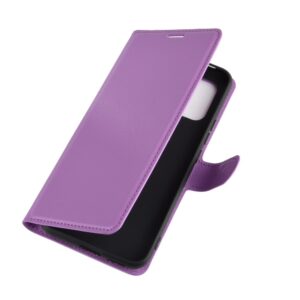 Xiaomi Xiaomi Mi 10 Lite 5G Θήκη Βιβλίο Μωβ Litchi Texture Horizontal Flip Leather Case With Holder & Card Slots Purple