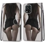 Θήκη Xiaomi Mi 10 Lite 5G Βιβλίο Coloured Drawing Cross Texture Horizontal Flip Case Upskirt